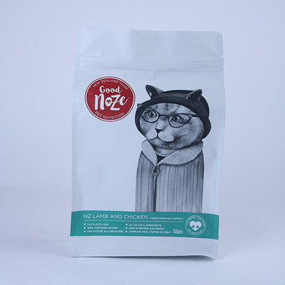 Borsa di alluminio del fondo piatto della chiusura lampo 300g che imballa Cat Food Big Bags