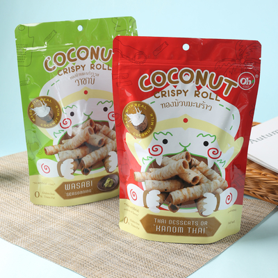 Su ordinazione stampati stanno sul sacchetto con la chiusura lampo per Candy. Biscotti, biscotti. Imballaggio del caffè