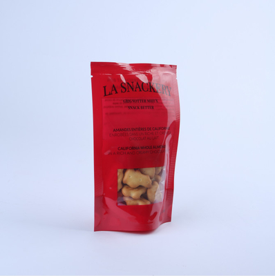 il sacchetto di plastica stampato su ordinazione della prova dell'odore sta sulla chiara finestra per il biscotto, la caramella .coffee, erbacce