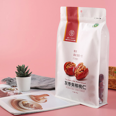 Supporto nero sulla chiusura lampo d'imballaggio del rinforzo 250g della borsa laterale del fondo piatto con la valvola