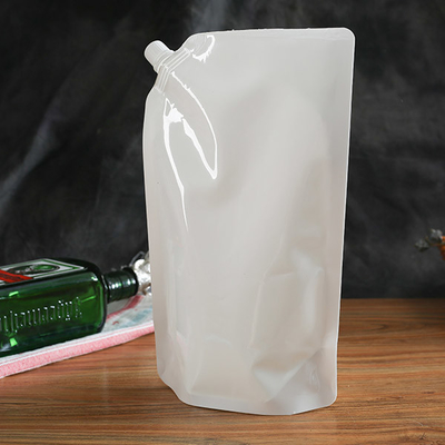 Sacchetto d'imballaggio liquido bianco Juice Filling Pouch detergente del prodotto disinfettante 60mic della mano