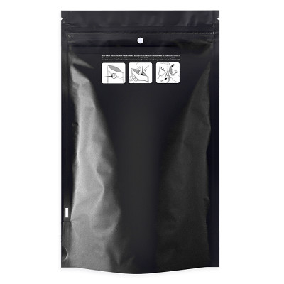 Borse in bianco e nero di Mylar di Matte Laminating Pouches 180mic delle borse resistenti a chiusura lampo del bambino
